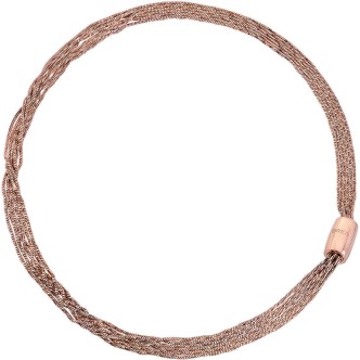 1 - Breil Necklace 6 chains Magnetica System woman steel Rose Gold TJ2983