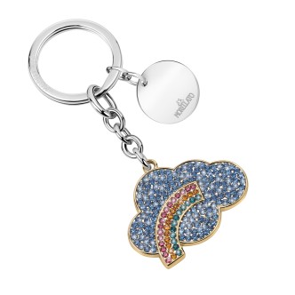 1 - Keychain cloud and rainbow Morellato woman SD0395 steel with crystals