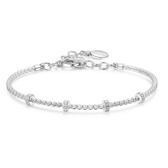 1 - Bracciale base Rosato RZB0001B Argento 925 con cristalli collezione Storie