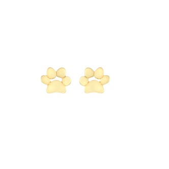 1 - Stroili paw earrings Yellow Gold 1415931 Bon Ton collection