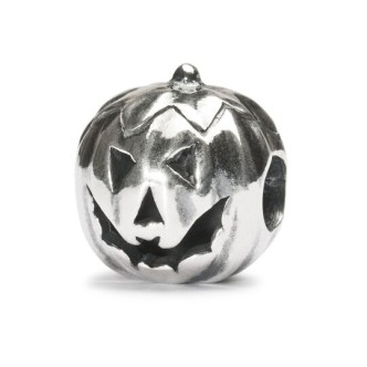 1 - Halloween pumpkin beads Trollbeads Silver TAGBE-30042