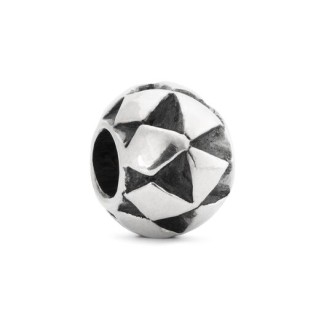 1 - Ethnic Pillow Beads Trollbeads Silver TAGBE-30050