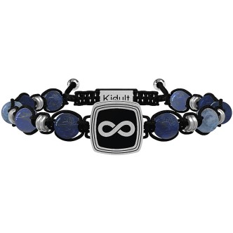 1 - Bracciale Kidult Infinito uomo 731914 cordino nero collezione Symbols