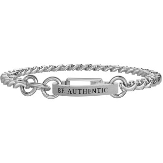 1 - Bracciale Kidult Be Authentic uomo 731918 acciaio 316L groumette Philosophy