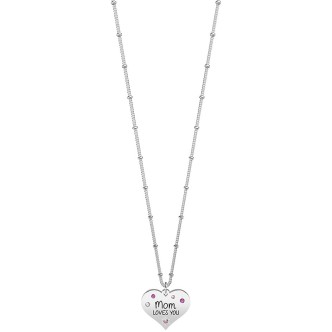 1 - Kidult Mother's Day Necklace 751207 "Mom loves you" 316L steel Family