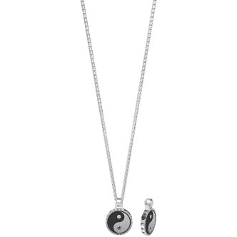 1 - Kidult necklace Yin and Yang 751211 316L steel Spirituality collection