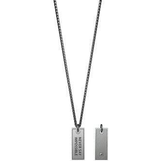 1 - Kidult necklace Never Say Impossible 751213 316L steel Philosophy collection