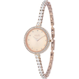 1 - Orologio Liu Jo Tennis Desirè Oro Rosa donna solo tempo TLJ1871 con cristalli