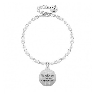 1 - Bracciale Kidult Fai della tua vita un capolavoro 731906 acciaio 316L Philosophy