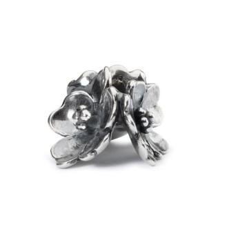 1 - Trollbeads Silver Apple Blossom Beads TAGBE-40086