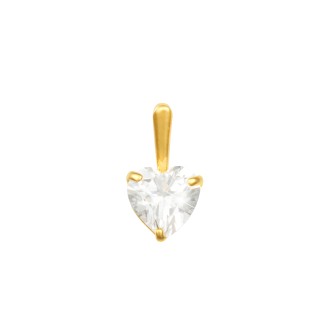 1 - Stroili Yellow Gold Pendant for woman Punto Luce heart 1416772 Poeme