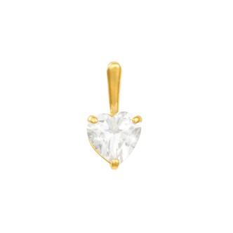 1 - Stroili Yellow Gold Pendant for woman Punto Luce heart 1416773 Poeme