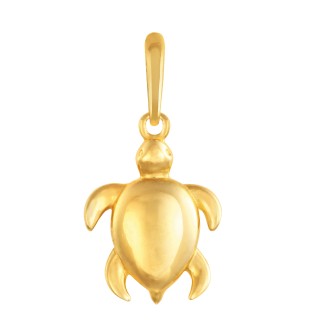 1 - Yellow Gold Tortoise Pendant Stroili Woman 1415956 Poeme