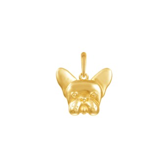 1 - Pendant dog Yellow Gold Stroili woman 1415951 Poeme