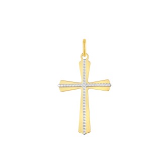 1 - Ciondolo croce Oro Giallo Stroili con zirconi donna 1411713 Holy