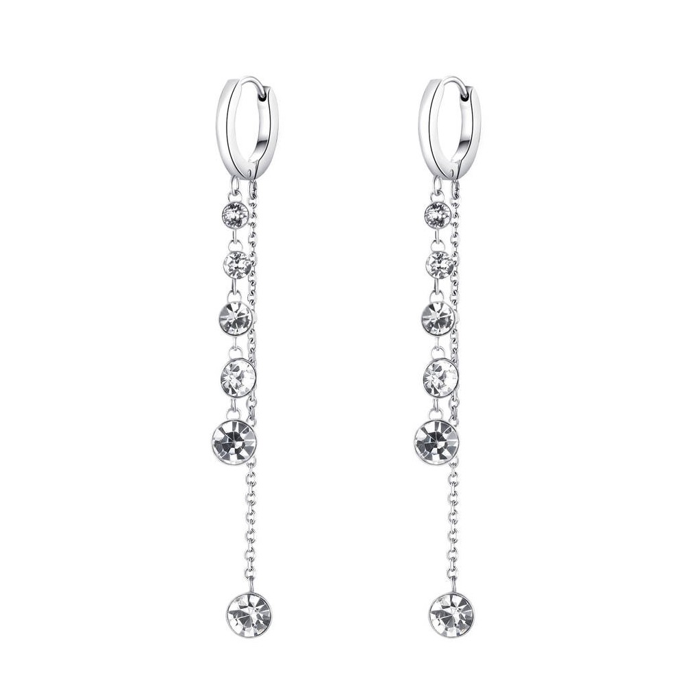 1 - Symphonia Brosway pendant earrings BYM87 with white Swarovski