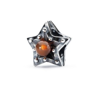 1 - Trollbeads Star of the Lion TAGBE-00219 Silver with carnelian stone