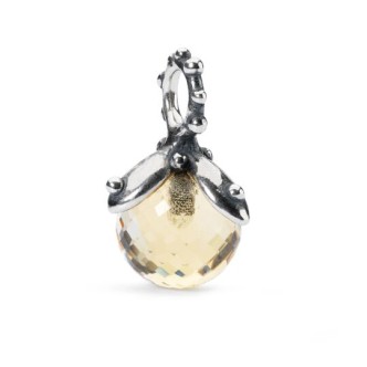 1 - Trollbeads pendant with Citrine Quartz TAGBE-00211 Silver with stone