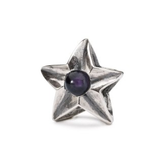 1 - Trollbeads Star of balance TAGBE-00267 Silver with purple stone