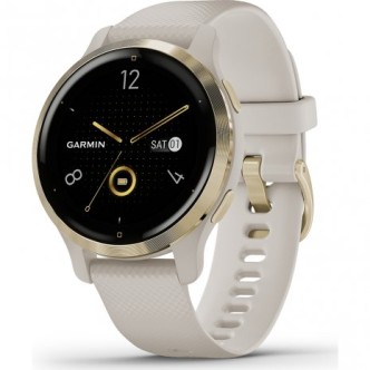 1 - Orologio Garmin Venu 2S donna dorato 010-02429-11 acciaio Light Gold