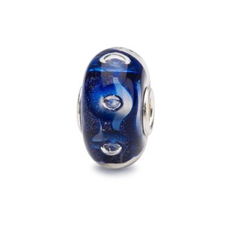 1 - Trollbeads Neptune TGLBE-10466 Blue glass