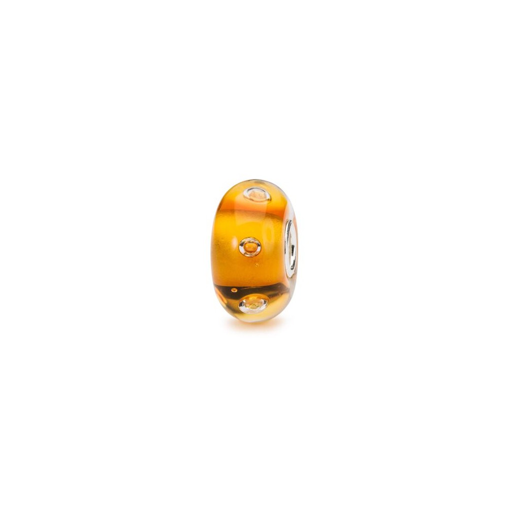 1 - Trollbeads Jupiter TGLBE-10468 Orange glass