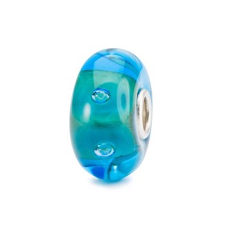 1 - Trollbeads Urano TGLBE-10469 Vetro azzurro