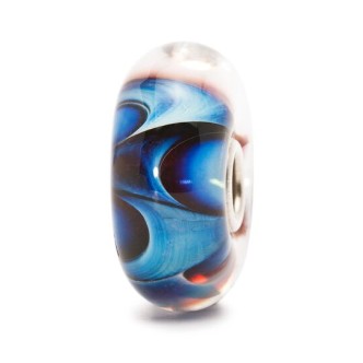 1 - Trollbeads Dream Dance TGLBE-10141 Blue glass