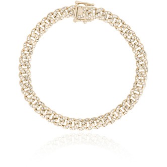 1 - Bracciale dorato Mabina 533454-M Argento 925 con zirconi