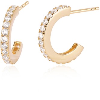 1 - Pink hoop earrings 563436 925 silver with white zircons