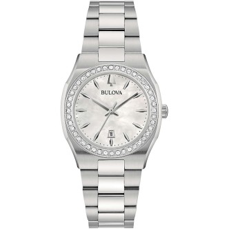 1 - Bulova Surveyor Diamonds women's watch 96R245 steel with diamonds