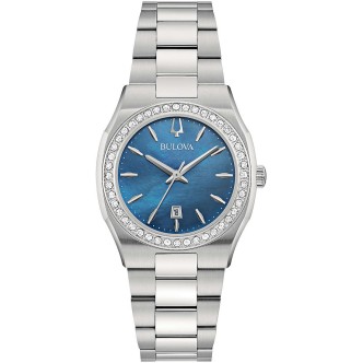 1 - Bulova Surveyor Diamonds women's watch 96R246 steel with diamonds