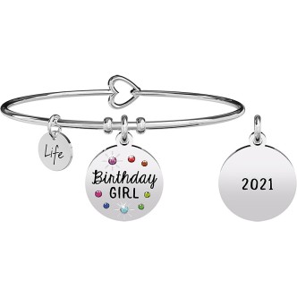 1 - Bracciale Kidult Birthday Girl donna 731891 acciaio Special Moments