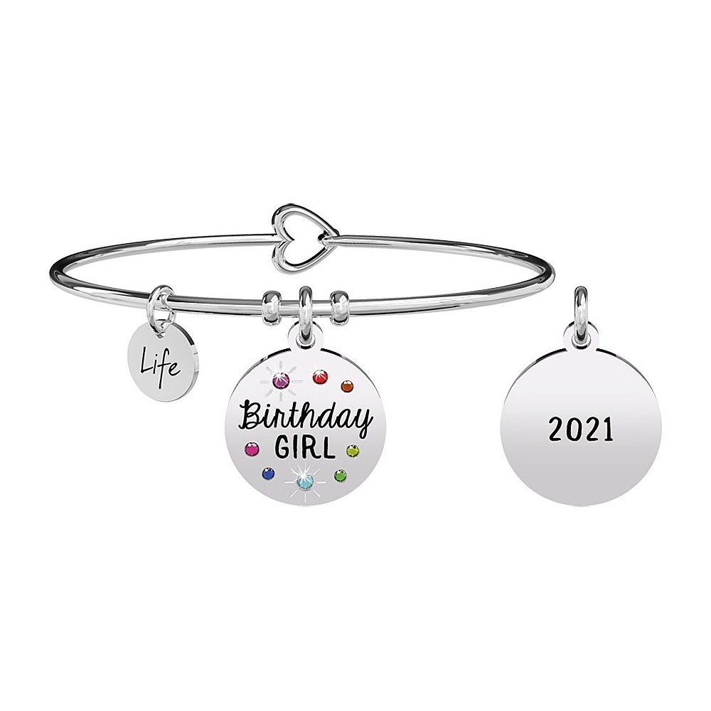 1 - Bracciale Kidult Birthday Girl donna 731891 acciaio Special Moments