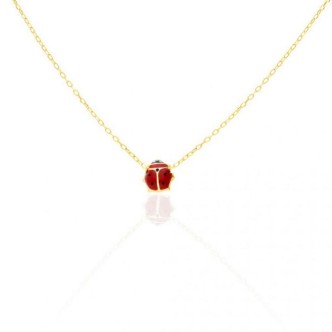 1 - Ladybug necklace Yellow Gold stroili Mon Petit girl 1416792