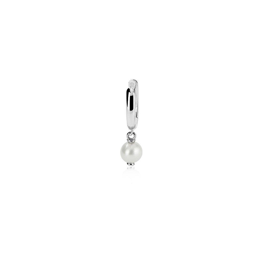 1 - Monorecchino cerchietto con perla Argento Mabina donna 563432