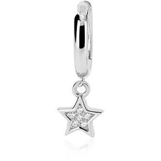 1 - Monorecchino cerchietto stella Argento con zirconi Mabina donna 563434