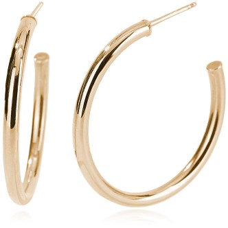 1 - Semicircle earrings Silver shiny golden Mabina woman 563451