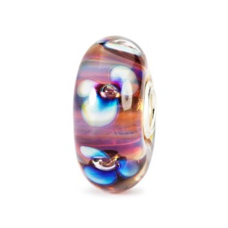 1 - Trollbeads Aurora Flowers TGLBE-10173 Purple colored glass