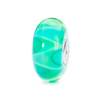 1 - Trollbeads Spring Dance TGLBE-10195 Green glass