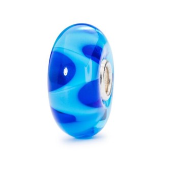 1 - Trollbeads Danza Marina  TGLBE-10196 Vetro blu