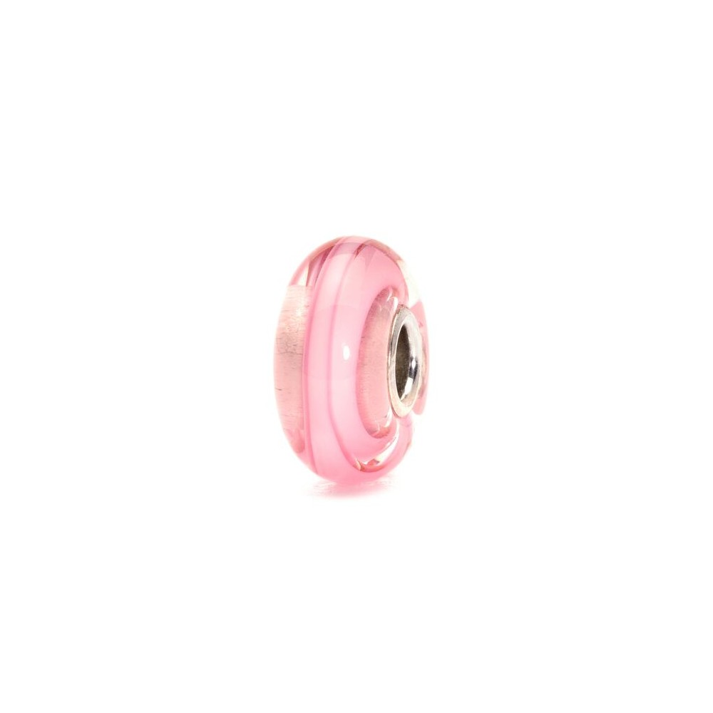 1 - Trollbeads Pink Ribbon TGLBE-10230 Pink glass