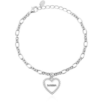 1 - Bracelet Mom Mabina heart Silver 925 533460