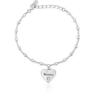 1 - Bracciale Mamma Mabina cuore Argento 925 533461