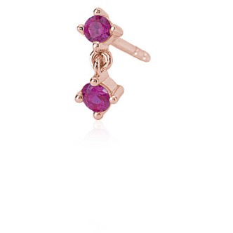 1 - Monorecchino punto luce Mabina Argento rosato donna 563423