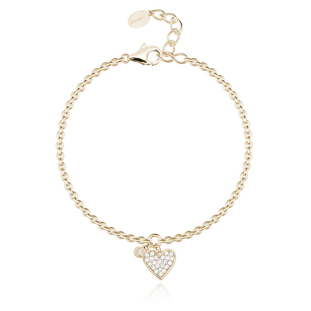 1 - Golden heart bracelet Mabina woman 533450 Silver 925