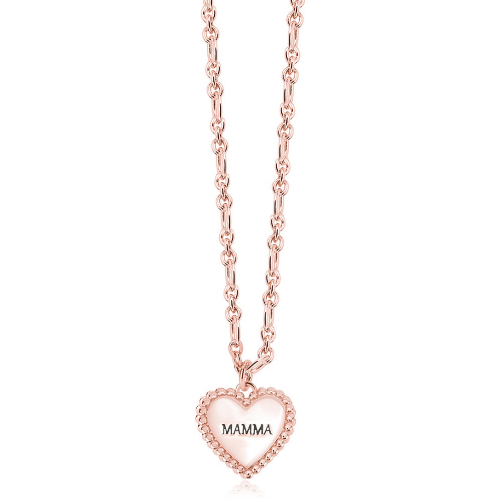 1 - Rosy Mum Heart Necklace Mabina woman 553404 Silver 925