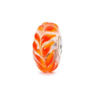 1 - Trollbeads Foliage dorato vetro TGLBE-10450