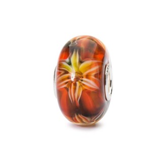 1 - Trollbeads Passion Flower glass TGLBE-10453