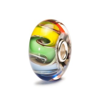 1 - Trollbeads Chakra Arcobaleno vetro TGLBE-20003